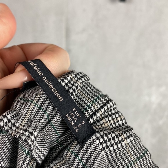 Zara plaid trouser with side stripe - Picture 9 of 9